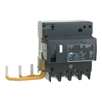 19055 - Add-on residual current device, Acti9 Vigi NG125, 3P, 125A, A type, instant./select./delay., 300...3000mA, 440...500VAC, Schneider Electric