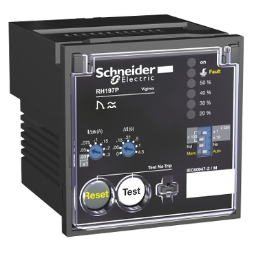 56512 - releu protectie punere la pamant RH197P Vigirex - 230 V ca 50/60 Hz, Schneider Electric