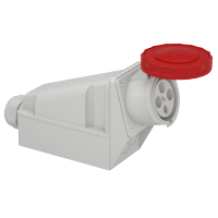 81194 - Wall mounting socket, Mureva PK, 125A, 3P+E, 400V, IP67, Schneider Electric