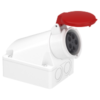 83109 - Priza Industriala Mureva, 16 A, 3P + N + E, 380, 415 V Ac, Ip44, Schneider Electric