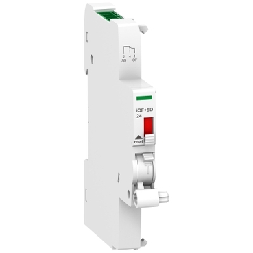 A9A26897 - Contact auxiliar iOF+SD - 24V DC with Ti24 interface, Schneider Electric