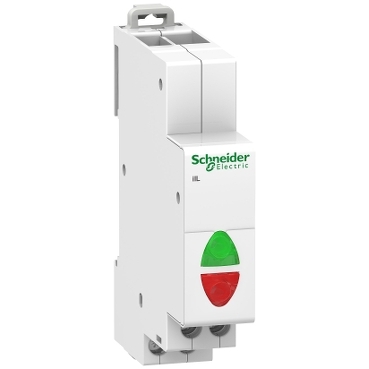 Indicator luminos dublu, Verde/Rosu, Acti9 iIL, 110-230 Vca, A9E18325, Schneider Electric
