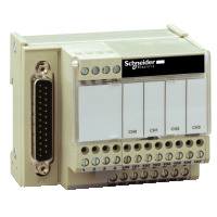 ABE7CPA21 - sub-baza de conectare ABE7 - pentru distributie 4 canale de iesire analogice, Schneider Electric