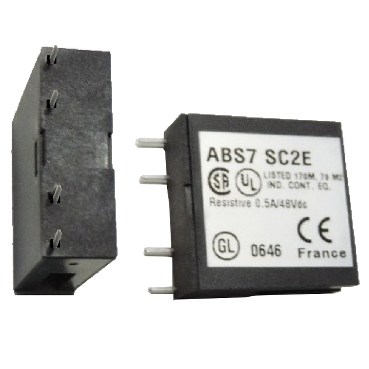 ABS7SC2E - releu static pe soclu - 10 mm - iesire - 5..48 V cc - 0.5 A, Schneider Electric (multiplu comanda: 4 buc)