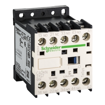 CA2KN31G7 - TeSys K control relay - 3 NO + 1 NC - <= 690 V - 120 V AC coil, Schneider Electric