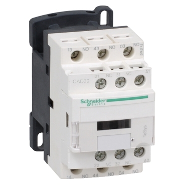 CAD326P7 - contactor - TeSys K, D, S - CAD-326 - 3NO+2NC - instantaneu - 10 A - 230 V c.a., Schneider Electric