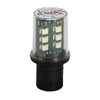 DL1BKB5 - bec LED protejat cu baza BA15d - intermitent - portocaliu - 24 V, Schneider Electric