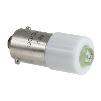 DL1CD0063 - LED bulb with BA9s base - green - 6 V / 1.2 W, Schneider Electric