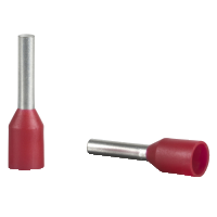 DZ5CE010L6 - pini simpli pentru cablare- scurt - 1 mmp - rosu, Schneider Electric (multiplu comanda: 1000 buc)