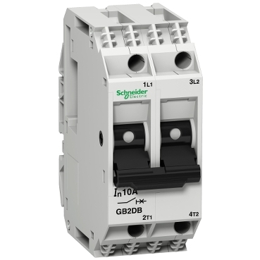 GB2DB05 - TeSys GB2 - thermal-magnetic circuit breaker - 2P - 0.5 A - Id = 6.6 A , Schneider Electric