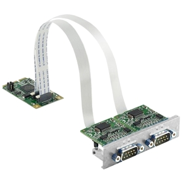 HMIYMINSL22321 - Interface mini PCIe 2xRS232 Isolated for iPC, Schneider Electric