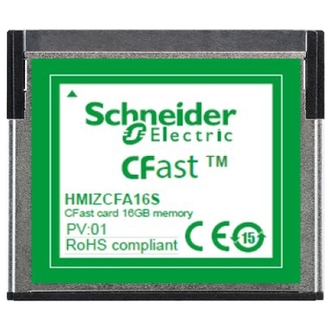 HMIZCFA16S - CFast card 16GB memory system, Schneider Electric