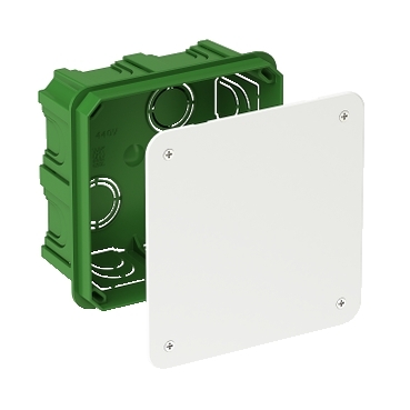 IMT35122 - Modulo doza de conexiuni zidarie patrata verde 100X100X50 mm, Schneider Electric