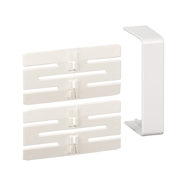 ISM10206P - OptiLine 45 - joint cover piece - 95 x 55 mm - PC/ABS - polar white, Schneider Electric