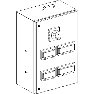 KSB250SM428 - Canalis - tap-off unit for NSX250 and modular devices - 250A - 3L+N+PE, Schneider Electric