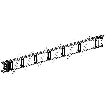 KSC160ED43012 - Canalis - straight length - 160A - 12 tap-off outlets - 3L+N+PE - 3m - white, Schneider Electric