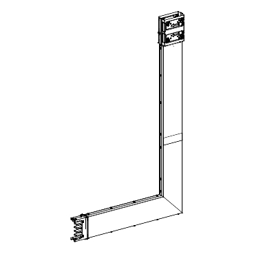 KSC250DLE4CF - Canalis - elbow for trunking - 250 A - copper- made to m -upward- fire barrier, Schneider Electric
