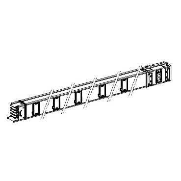 KSC630ED43010 - Canalis - straight length - 630A - 10 tap-off outlets - 3L+N+PE - 3m - white, Schneider Electric