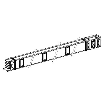 KSC800ED4306 - Canalis - straight length - 800A - 6 tap-off outlets - 3L+N+PE - 3m - white, Schneider Electric