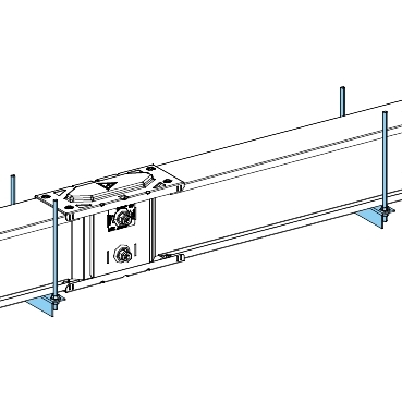 KTB0000ZA1 - Canalis - rods and bottom support for horizontal bar, Schneider Electric
