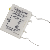 LA4KC1B - modul supresor - diode - 12...24 V c.c., Schneider Electric