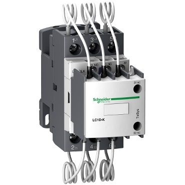 LC1DLKP7 - TeSys LC1D.K capacitor duty contactor - 3P - 20 kVAR - 415 V - 230 V AC coil, Schneider Electric