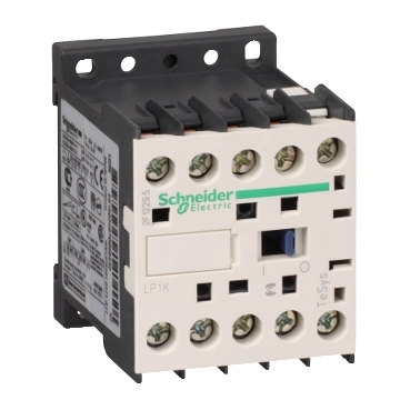 LP1K0610MD - TeSys K contactor - 3P - AC-3 <= 440 V 6 A - 1 NO aux. - 220 V DC coil, Schneider Electric