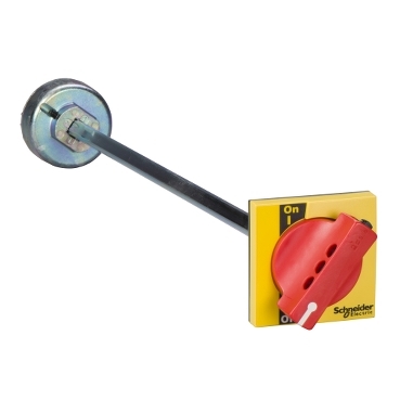 LV431051 - Extended front rotary handle - red/yellow - for INS250 & INV100�250, Schneider Electric