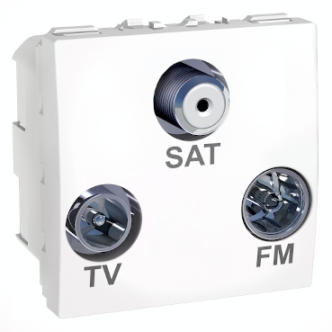 MGU3.450.18 - Unica - TV/FM/SAT individual socket - white, Schneider Electric