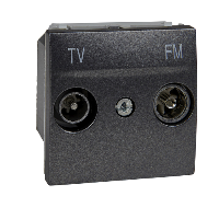 MGU3.451.12 - Unica Top - priza TV/FM - priza individuala - 2 m - grafit, Schneider Electric