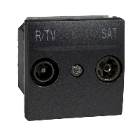 MGU3.454.12 - Unica Top - priza R-TV/SAT - priza individuala - 2 m - grafit, Schneider Electric