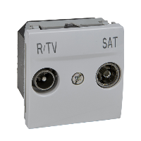 MGU3.454.18 - Unica - priza R-TV/SAT - priza individuala - 2 m - alb, Schneider Electric