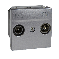 MGU3.454.30 - Unica Top - priza R-TV/SAT - priza individuala - 2 m - aluminiu, Schneider Electric