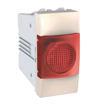 MGU3.775.25R - Unica - lampa indicator plata - 220 Vca - 1 m - red - fildes, Schneider Electric