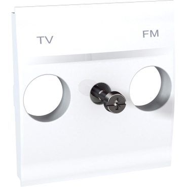 MGU9.440.18 - Unica - capac pentru prize TV/FM - 2 m - alb, Schneider Electric