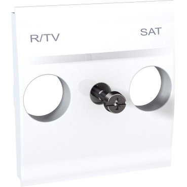 MGU9.441.18 - Unica - cover plate for R-TV/SAT sockets - 2 m - white, Schneider Electric