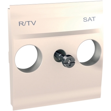 MGU9.441.25 - Unica - cover plate for R-TV/SAT sockets - 2 m - ivory, Schneider Electric