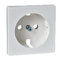 MTN2331-0319 - Central plate for SCHUKO socket-outlet insert, polar white, glossy, System M, Schneider Electric