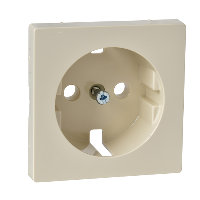 MTN2331-0344 - Central plate for SCHUKO socket-outlet insert, white, glossy, System M, Schneider Electric