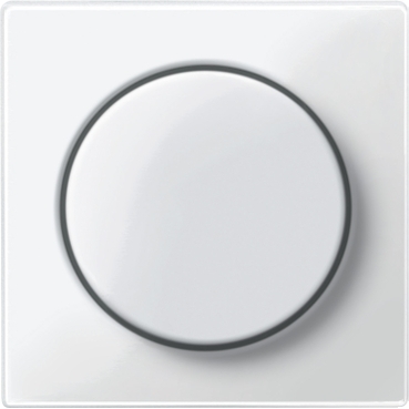 MTN5250-0319 - Placa centrala cu buton rotativ, alb polar, lucios, Sistem M, Schneider Electric