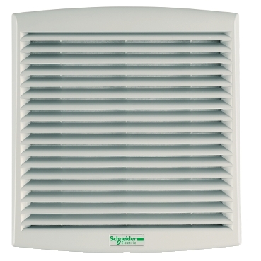NSYCVF38M115PF - ClimaSys forced vent. IP54, 38m3/h, 115V, with outlet grille and filter G2, Schneider Electric