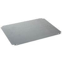 NSYMM1010 - Plain mounting plate H1000xW1000mm made of galvanised sheet steel, Schneider Electric