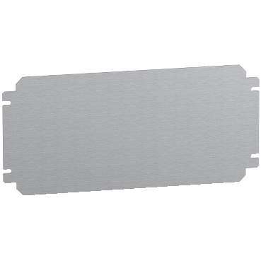 NSYMM11SB - Plain mounting plate H150xW150mm made of galvanised sheet steel, Schneider Electric