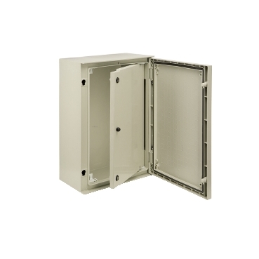NSYPAP108G - reversible internal door polyester 2 locks grid pattern forPLM108, Schneider Electric