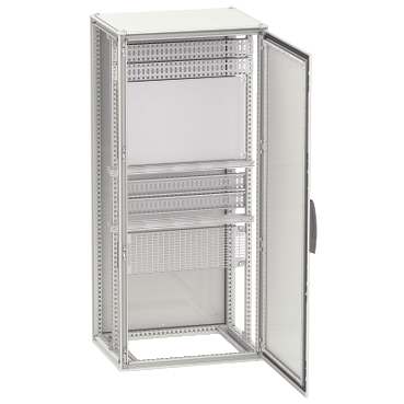 NSYSF20660P - Spacial SF enclosure with mounting plate - assembled - 2000x600x600 mm, Schneider Electric