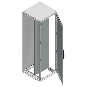 NSYSF20880P - Spacial SF enclosure with mounting plate - assembled - 2000x800x800 mm, Schneider Electric