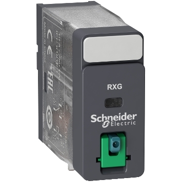 RXG11JD - releu ambrosabil de interfata - Zelio RXG - 1C/O standard - 12Vcc - 10A - cu LTB, Schneider Electric