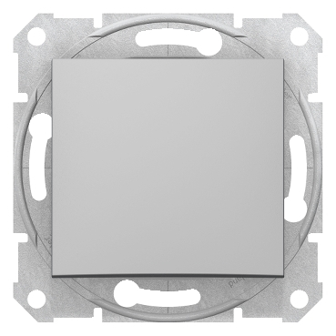 SDN0700160 - Sedna - buton monopolar - 10AX fara rama aluminiu, Schneider Electric