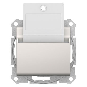 SDN1900123 - Sedna - hotel card switch - 10AX without frame cream, Schneider Electric