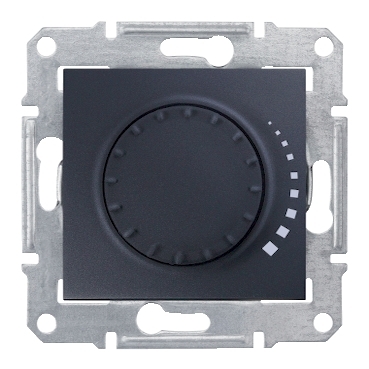 SDN2200470 - Sedna - rotary dimmer - 325VA, without frame graphite, Schneider Electric